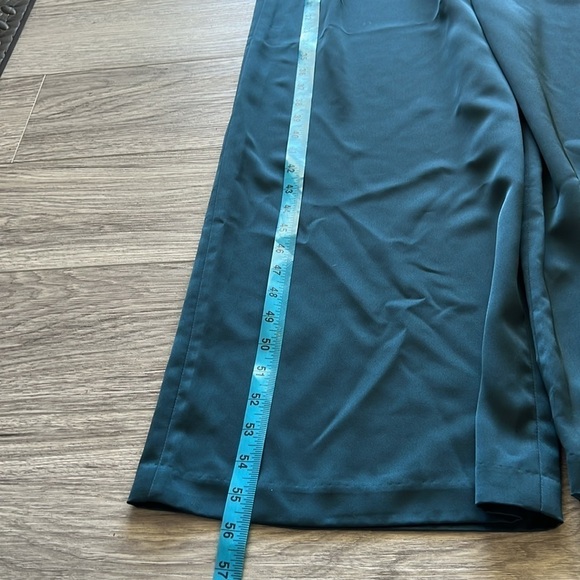 Maggy London Turquoise Dressy Wide Leg Jumpsuit Size 0 - Picture 9 of 10